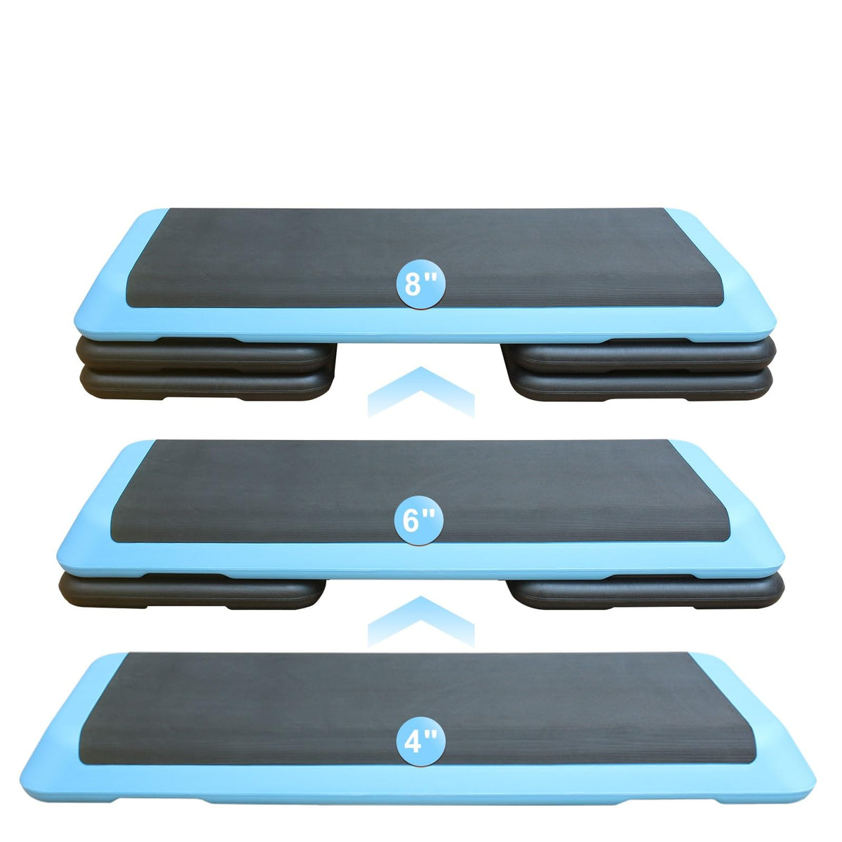 Adjustable Height Aerobic Step Platform with 4 Risers M271