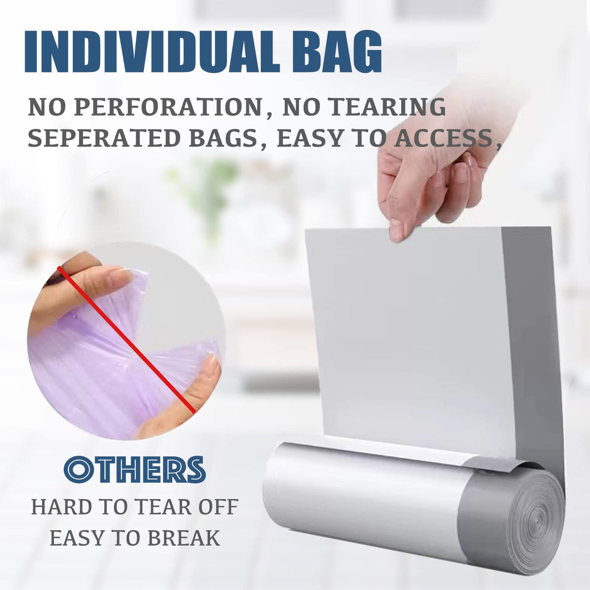 4 Gallon Drawstring Unscented White Trash Bags, 57 Count D362