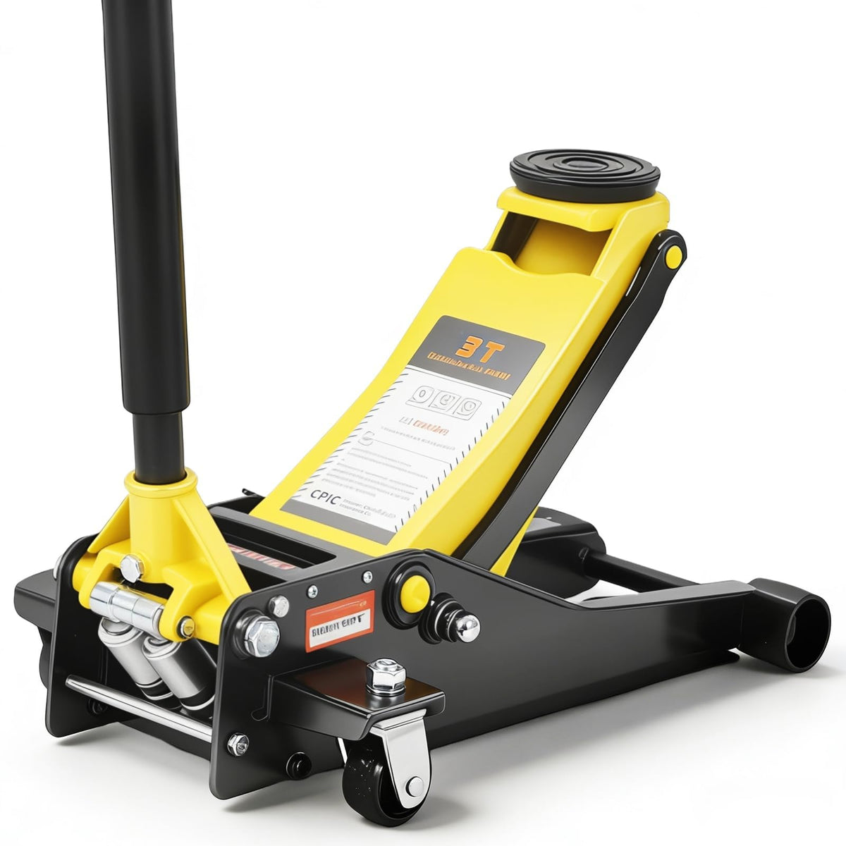 3 Ton Hydraulic Floor Jack Heavy Duty Steel Dual Piston Quick Lift Pump J518284