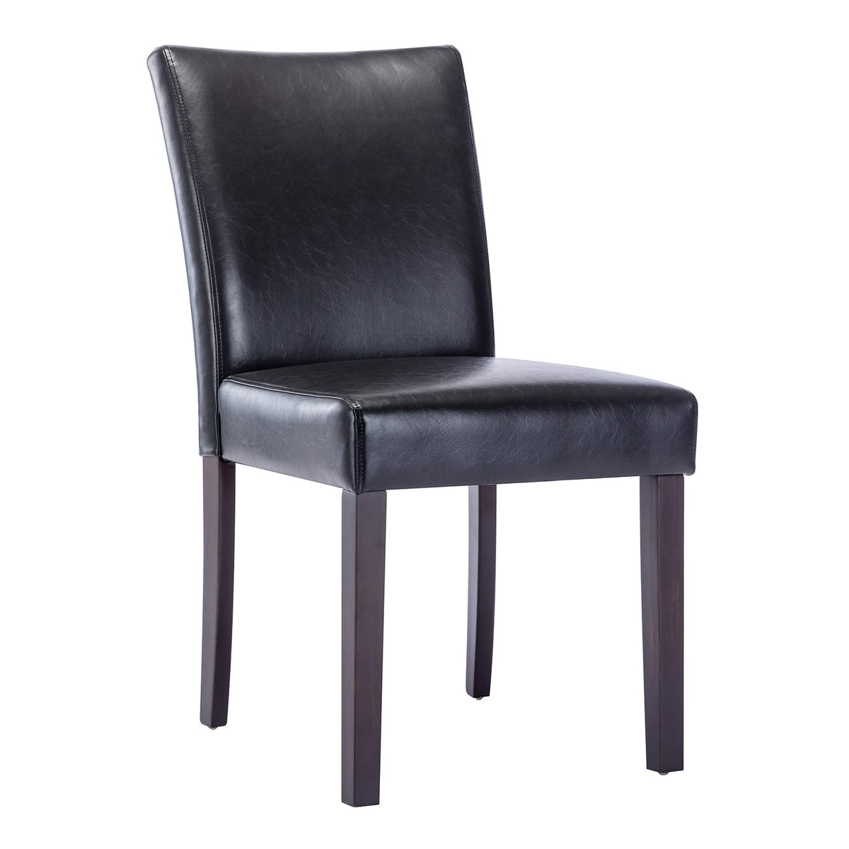 Black Faux Leather Upholstered Dining Chairs Set of 4 G434