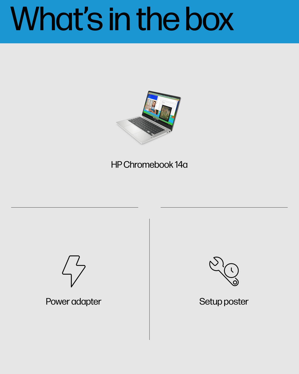 14 Laptop, Intel Celeron N4120, 4 GB RAM, 64 GB eMMC, Chrome OS, Mineral Silver B8306