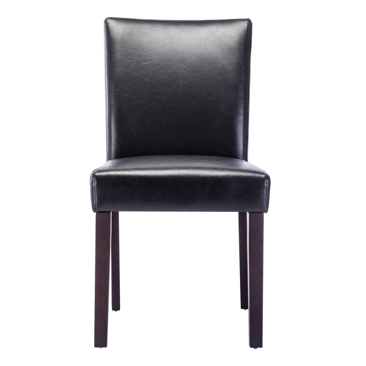 Black Faux Leather Upholstered Dining Chairs Set of 4 G434