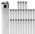 24 Inch T8 Fluorescent Tube Light Bulb 17W 2700K Warm White G13 Bi-Pin Base Pack of 25 P34038