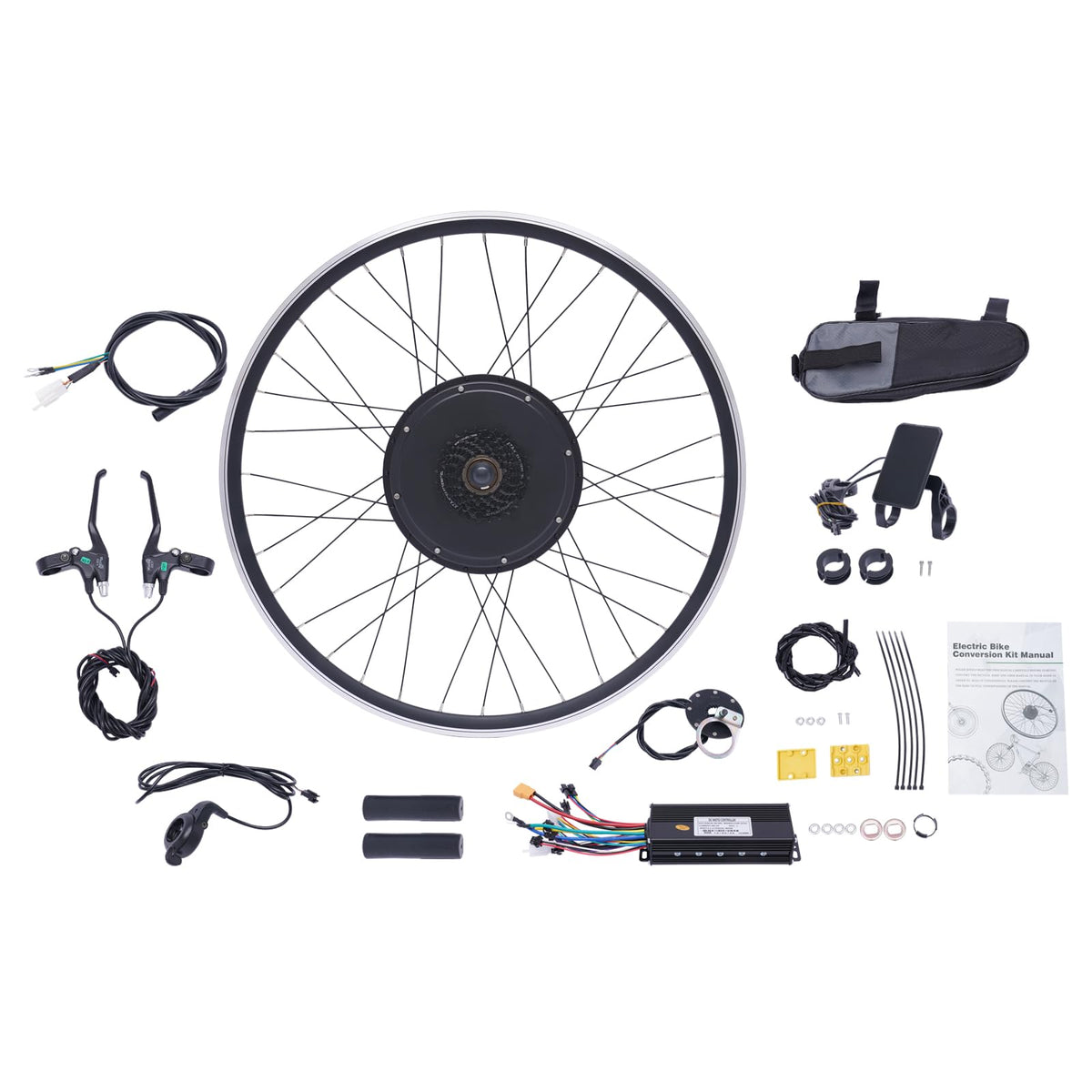 28"/29" Rear Wheel 48V 1000W Electric Bike Conversion Kit with LCD Display Q3363