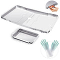 Adjustable Stainless Steel Grill Grease Tray with Catch Pan J416