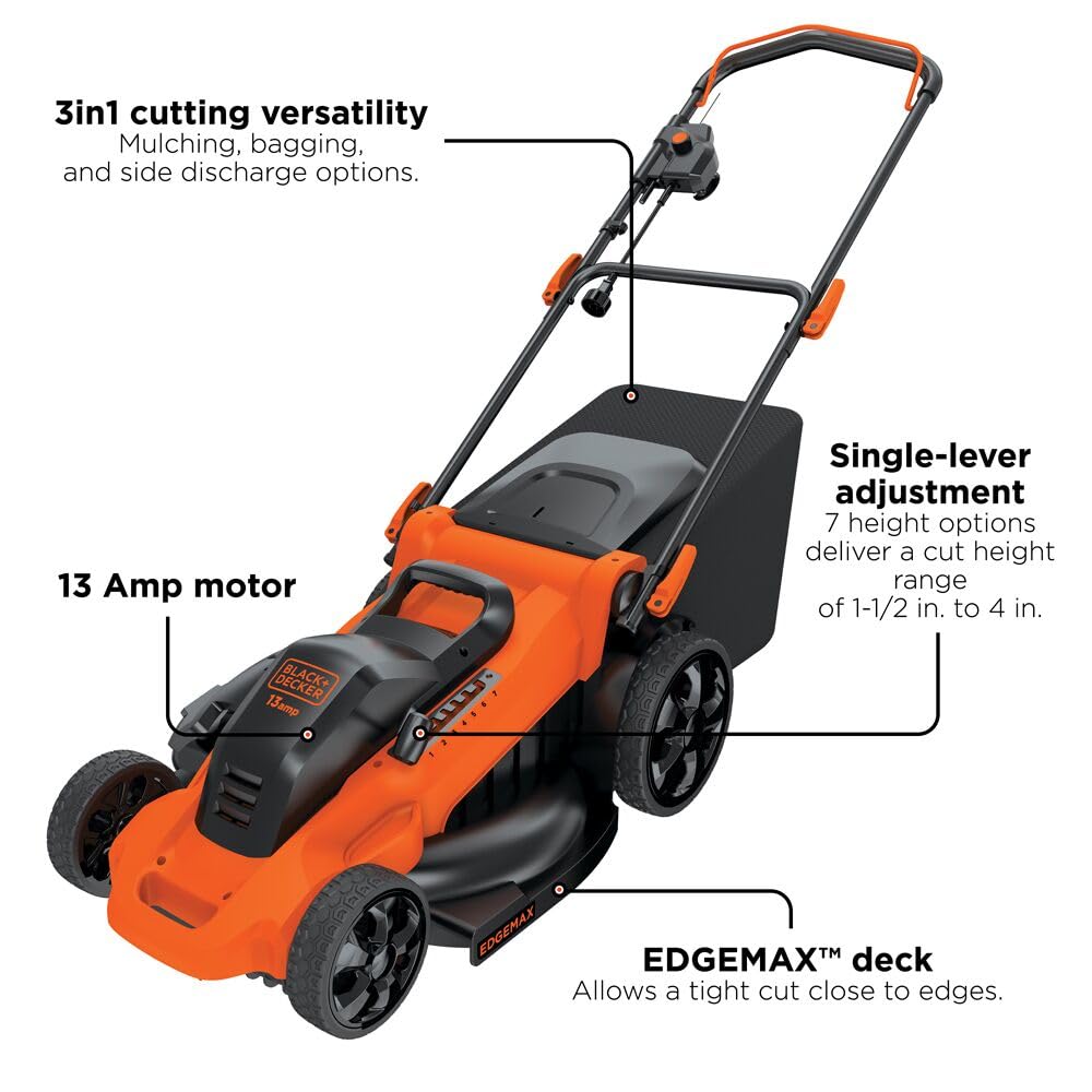 20-Inch Corded Electric Push Lawn Mower T475280