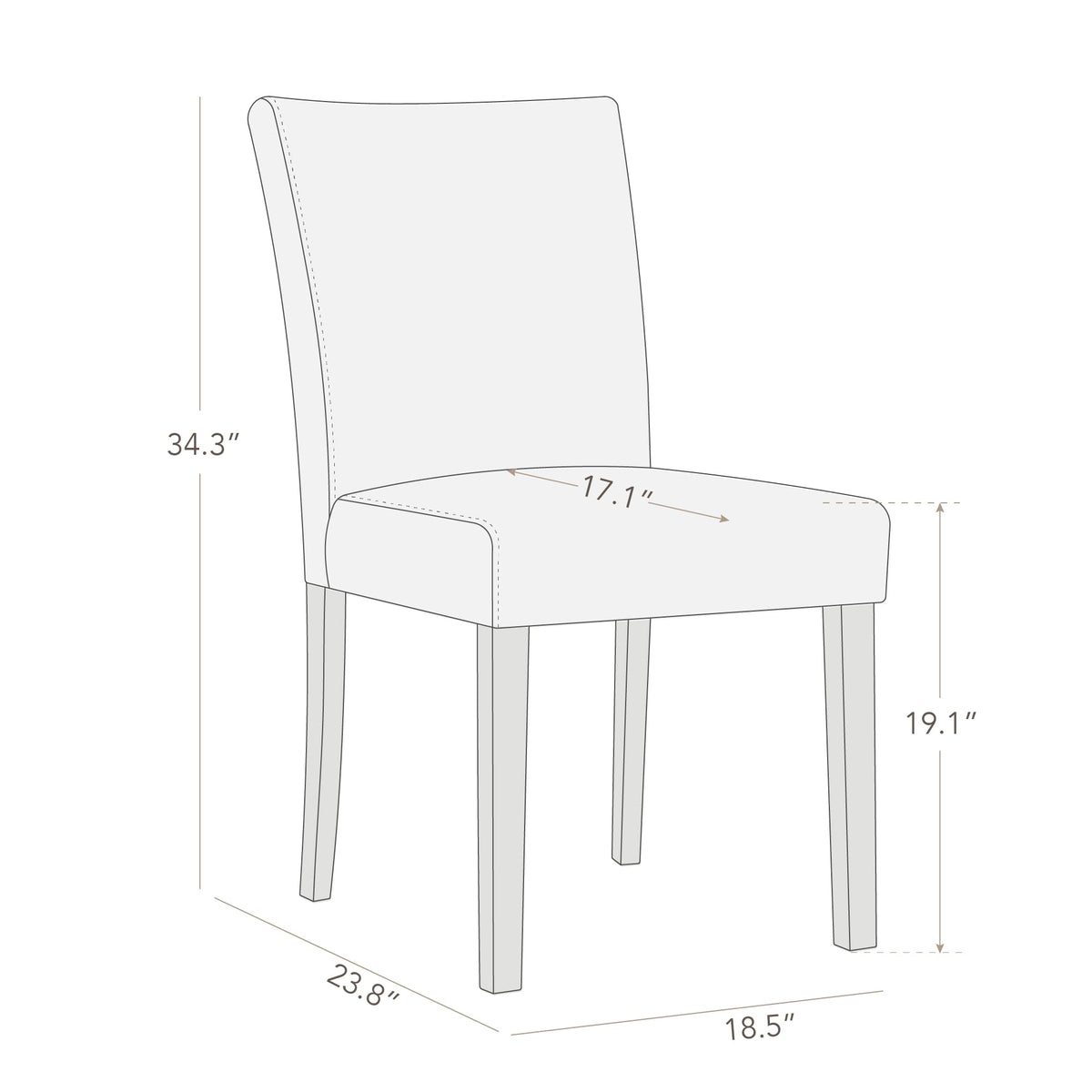 Black Faux Leather Upholstered Dining Chairs Set of 4 G434
