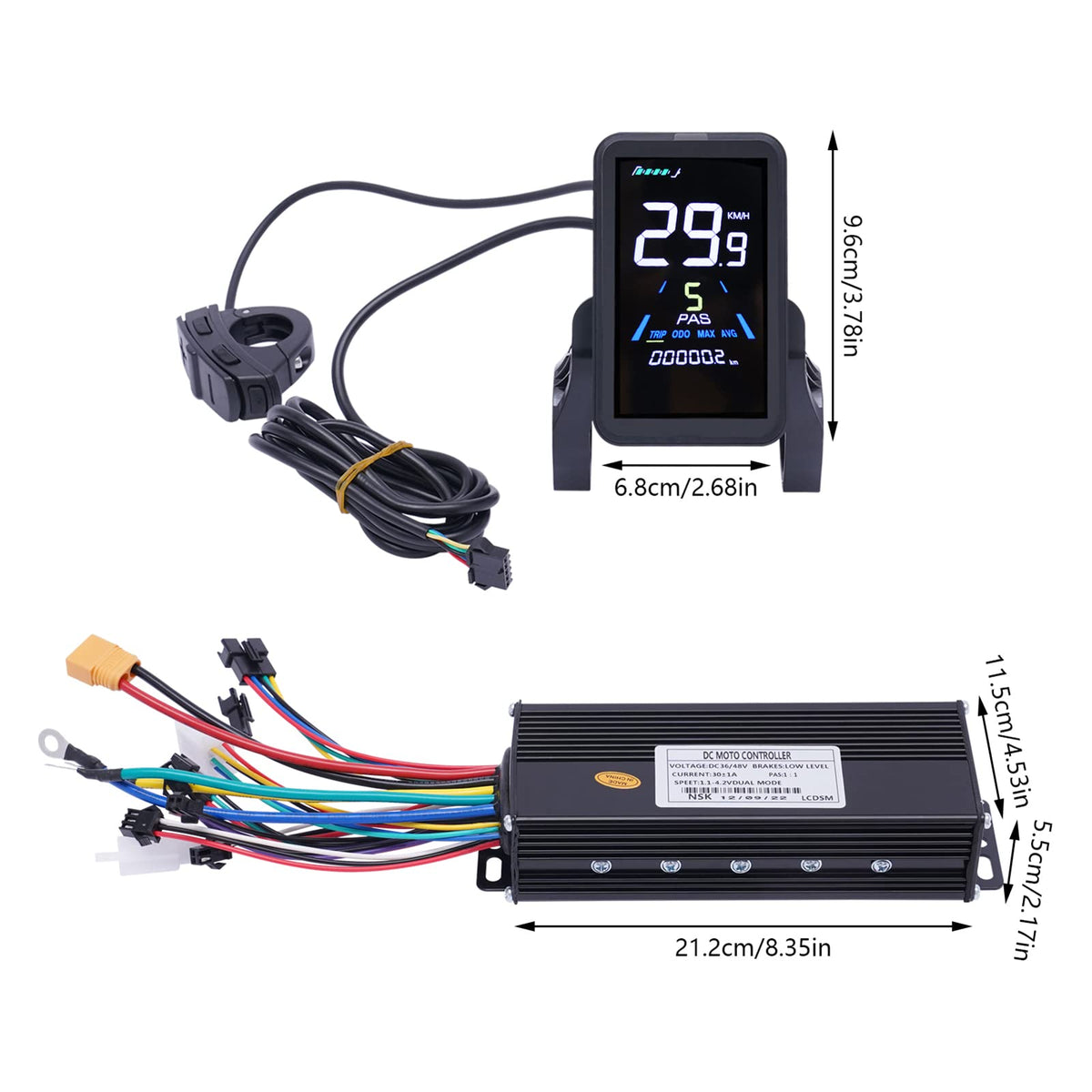 28"/29" Rear Wheel 48V 1000W Electric Bike Conversion Kit with LCD Display Q3363