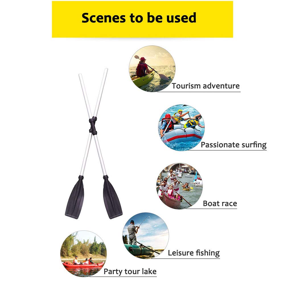 2 Pcs Aluminum Alloy Kayak Paddles 50 Inch Z81280