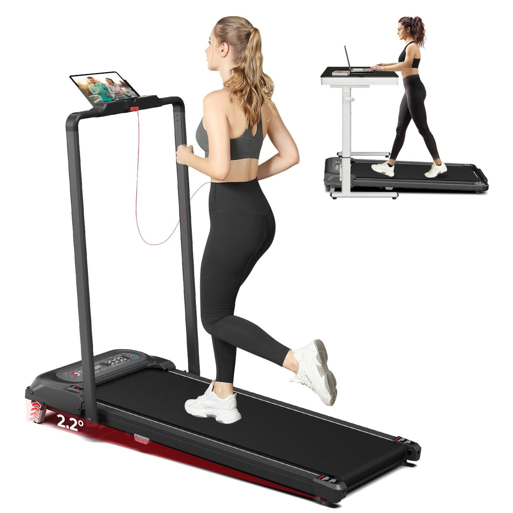 2 in 1 Folding Treadmill with Handle Bar X834