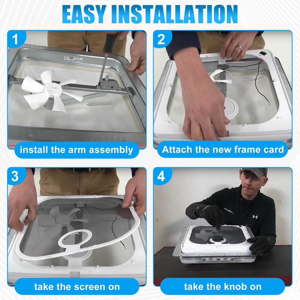 Birch White Roof Vent Frame Screen Replacement 13.5×13.5inch J446828