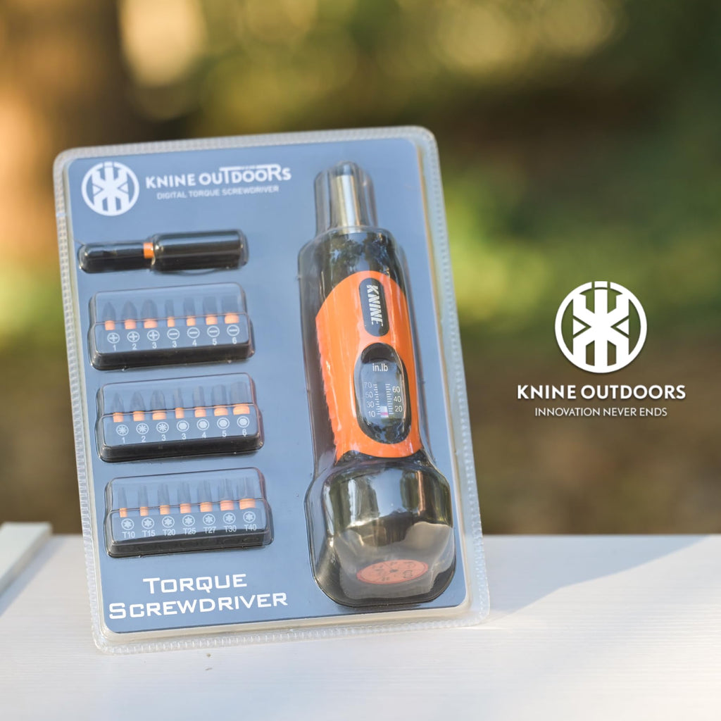 Torque Screwdriver Wrench Set 10-70 Inch Pounds 21 Hex Bits Orange W379776
