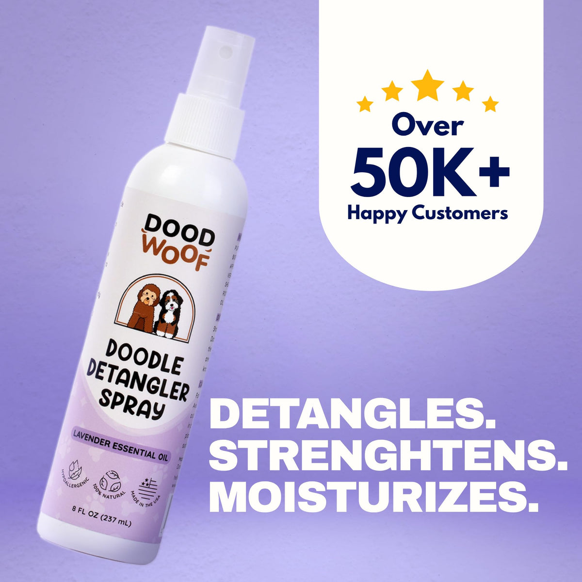 Dog Detangler Spray Leave-in Conditioner 8 oz C280447