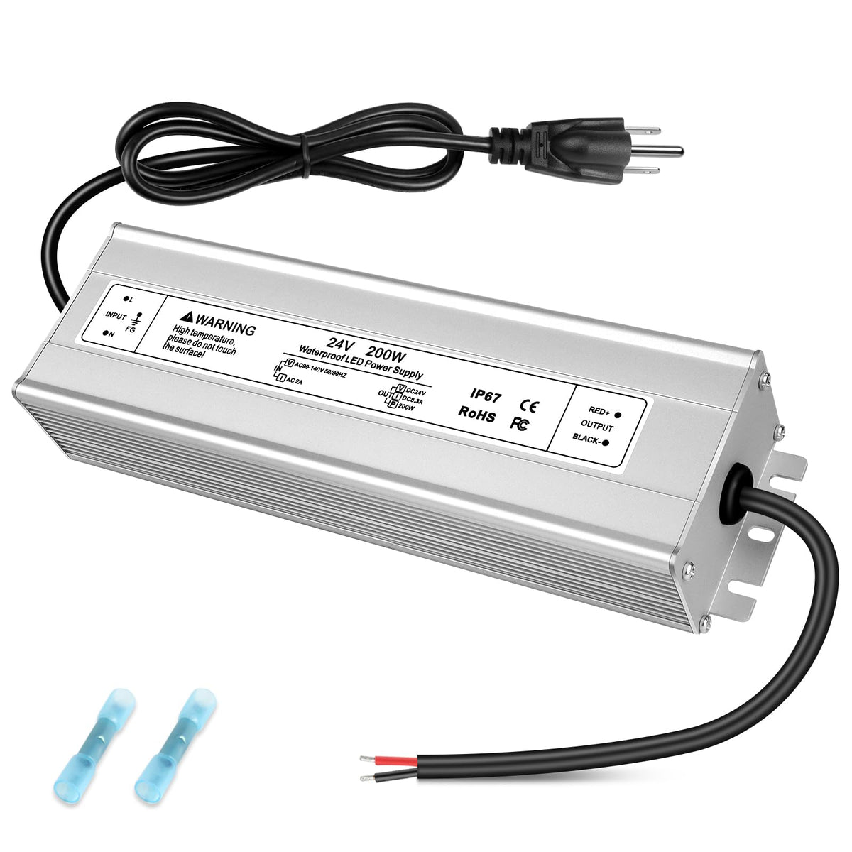 24V 200W IP67 Waterproof LED Power Supply W8068