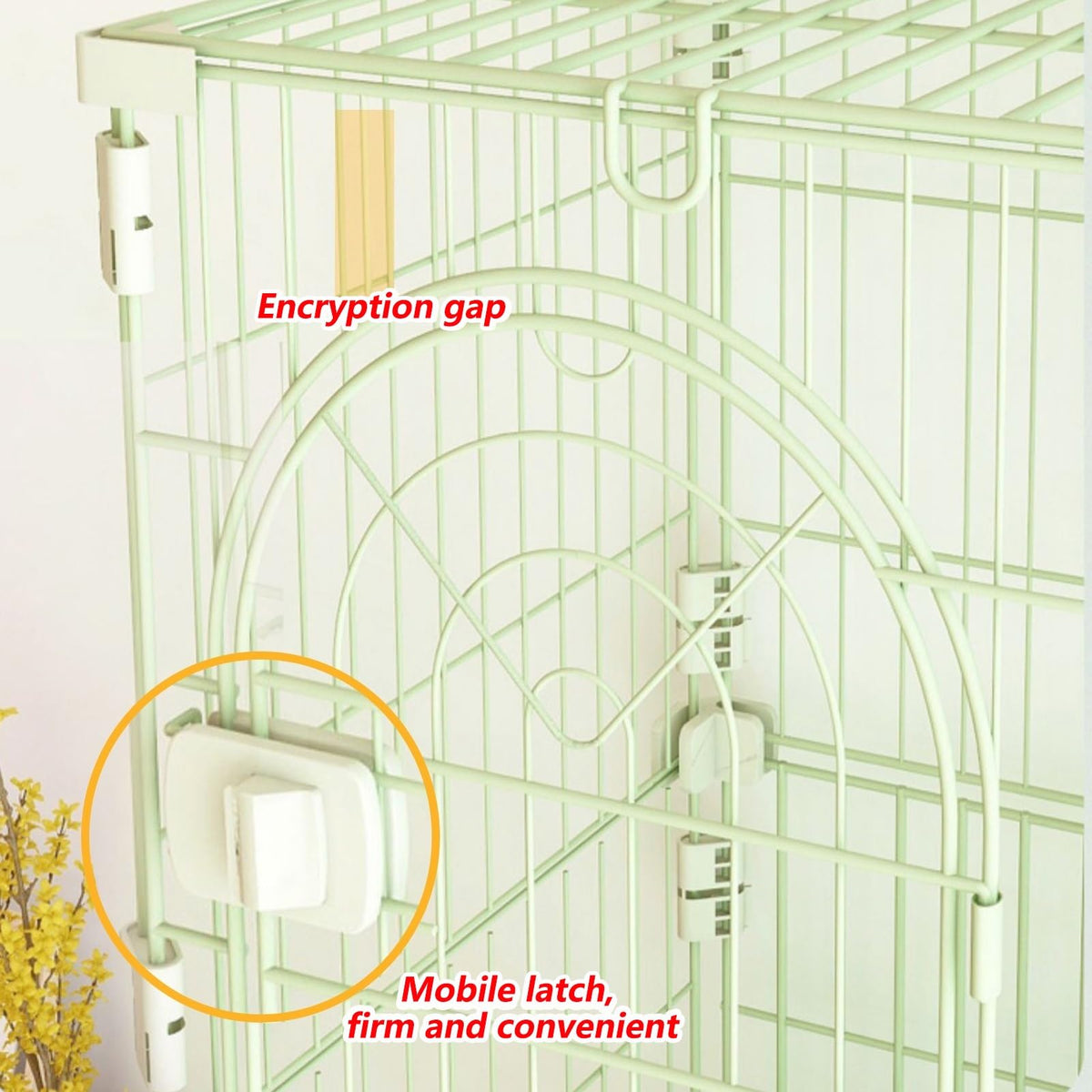 3/4-Tier Wire Cat Cage Playpen Kennel with Hammock Z513271
