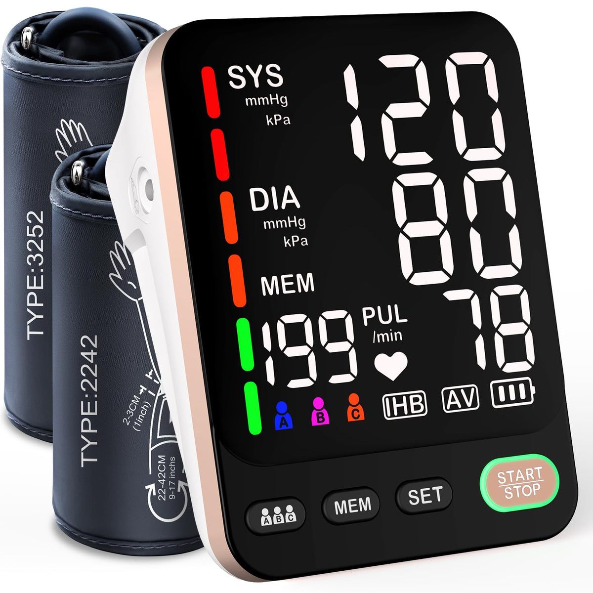 Automatic Blood Pressure Monitor & 2 Cuffs X67131