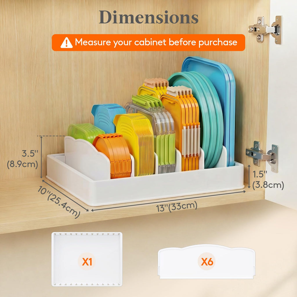 Kitchen Cabinet Organizer with 7 Sections D659614