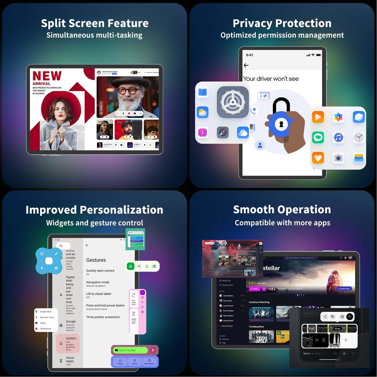 Android 10 inch Tablet with Keyboard M54249