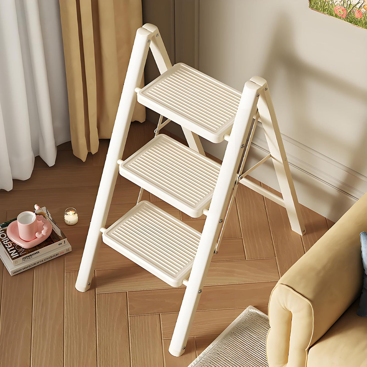 3 Step Carbon Steel Folding Stool F146