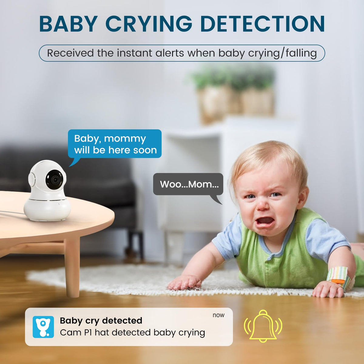 2K Indoor Security Camera with Night Vision V449292