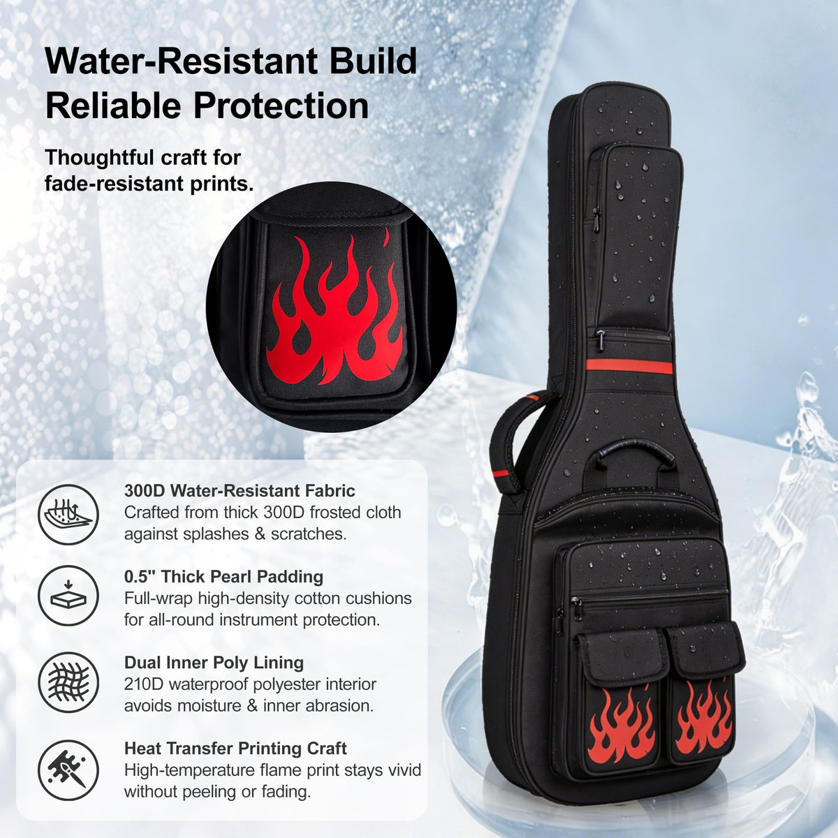 40 Inch Waterproof Electric Guitar Bag W993362