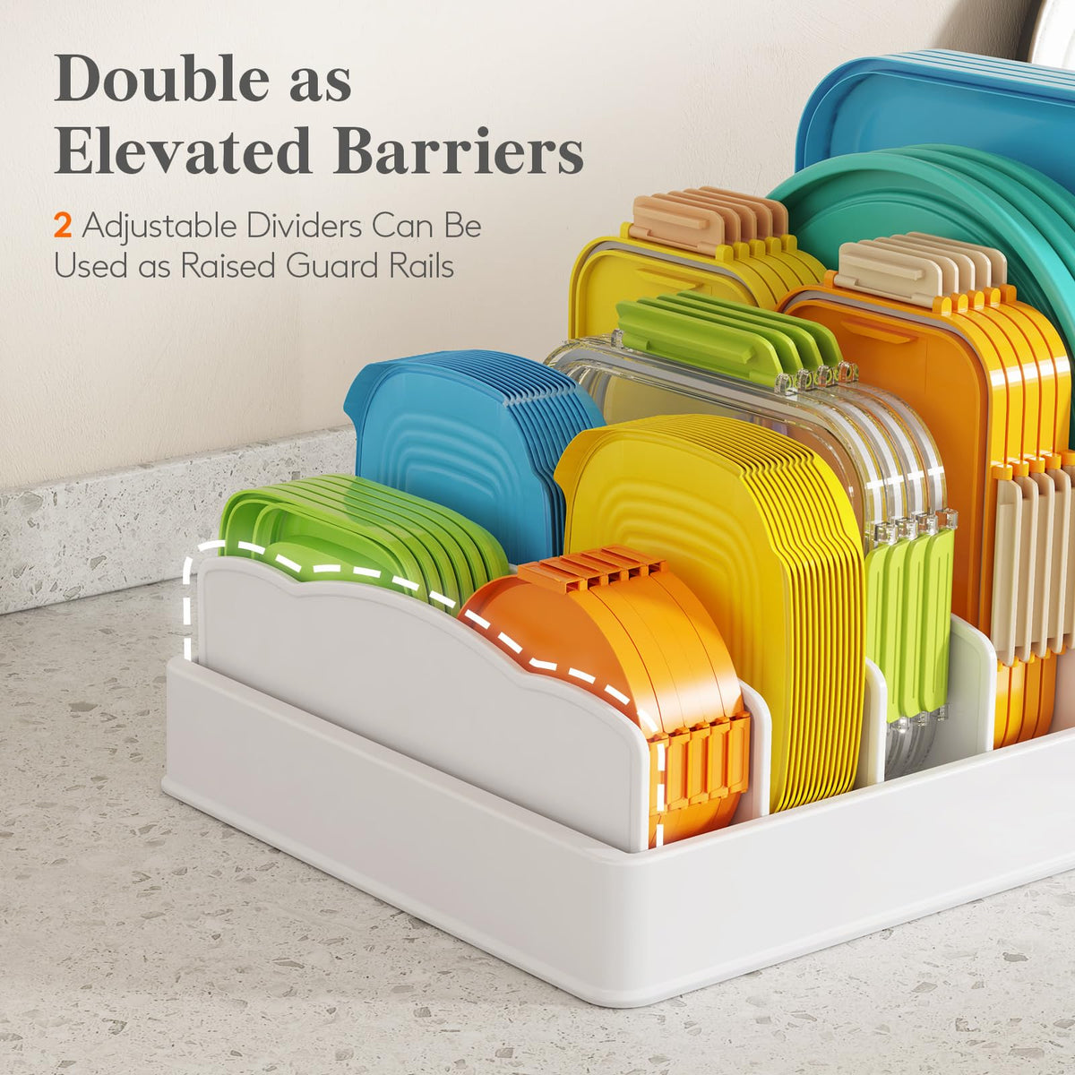 Kitchen Cabinet Organizer with 7 Sections D659614