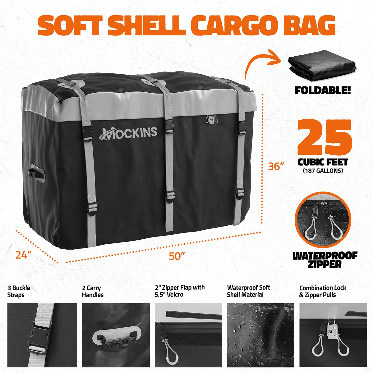 Aluminum Hitch Cargo Carrier & Cargo Bag Z72545