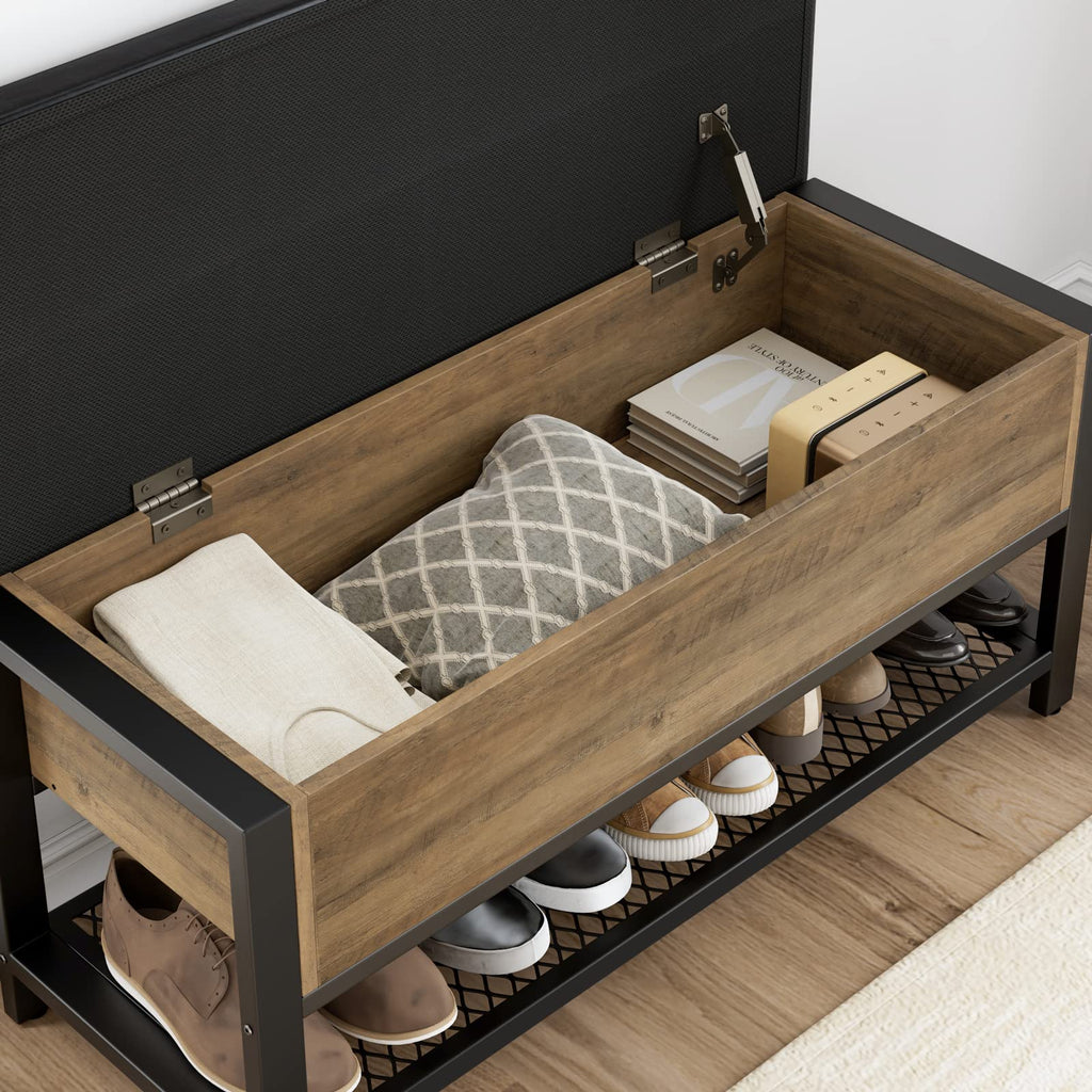 40" W Storage Bench with Cushion S19578