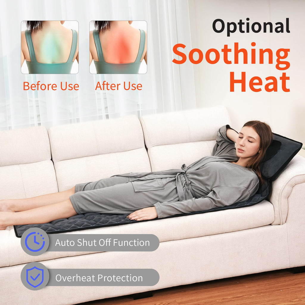 Full Body Massage Mat with Heat 10 Motors 9 Speeds 9 Modes L295248