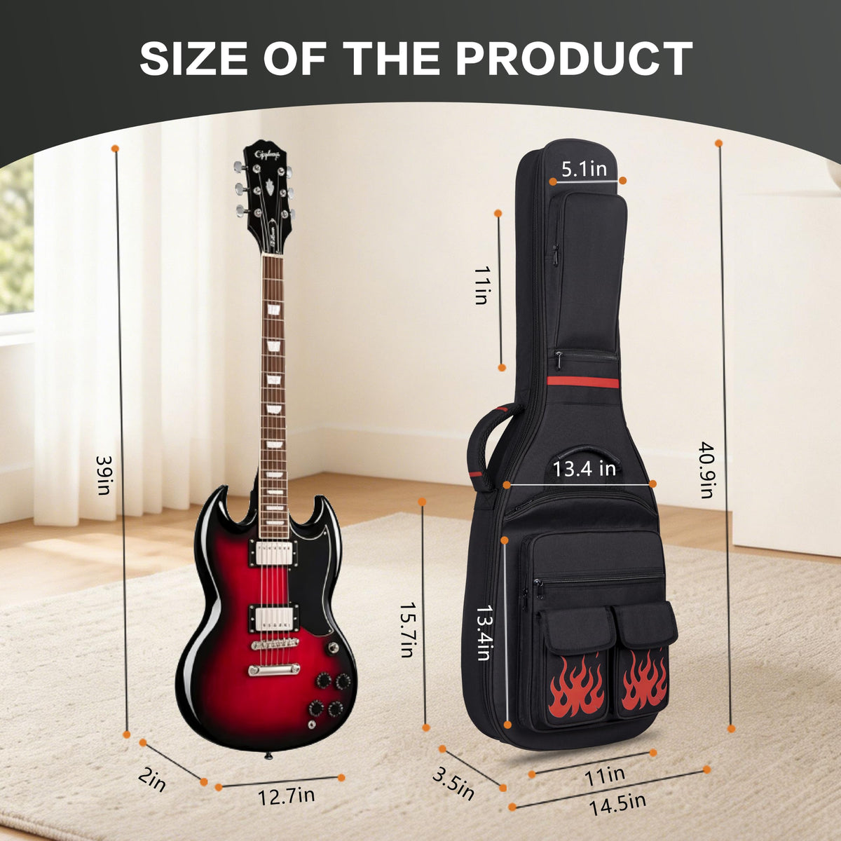 40 Inch Waterproof Electric Guitar Bag W993362