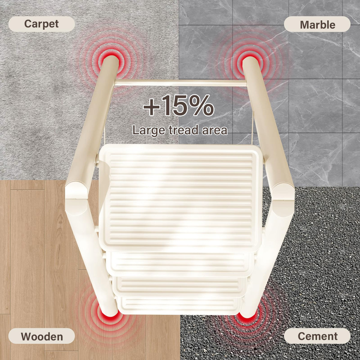 3 Step Carbon Steel Folding Stool F146