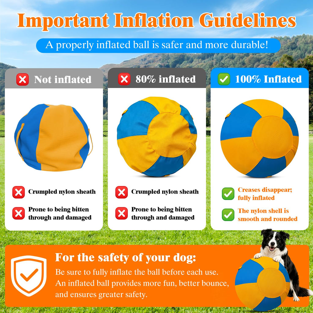 18 Inch Heavy Duty Herding Ball for Dogs with 3 Handles L137008