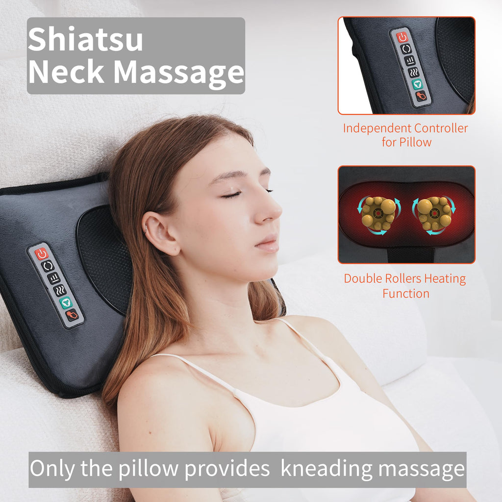 Full Body Massage Mat with Heat 10 Motors 9 Speeds 9 Modes L295248