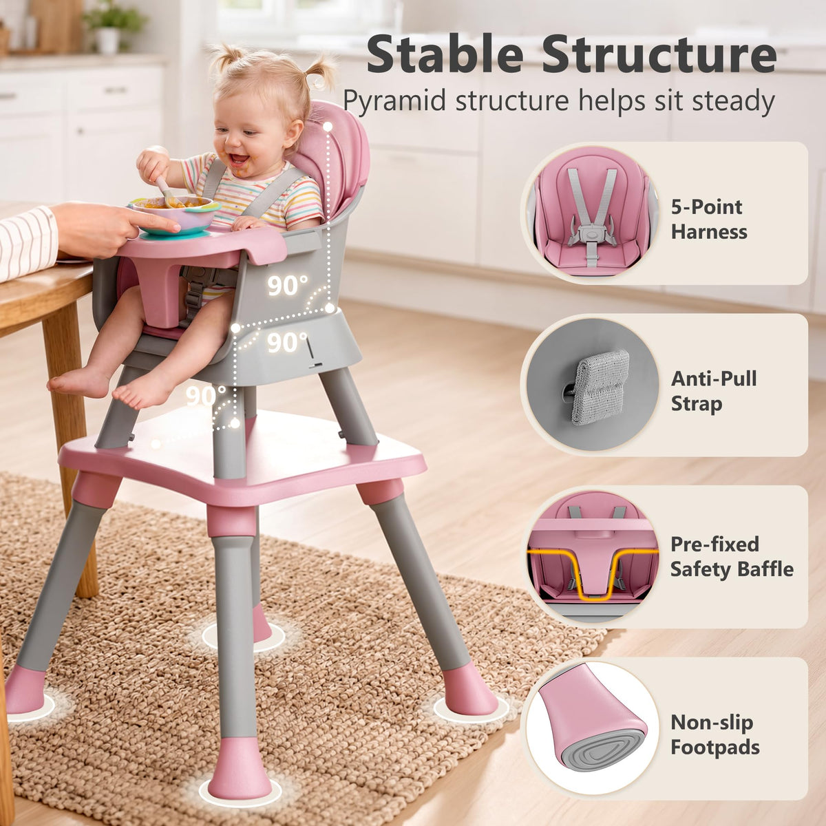 8 in 1 Baby High Chair K60604