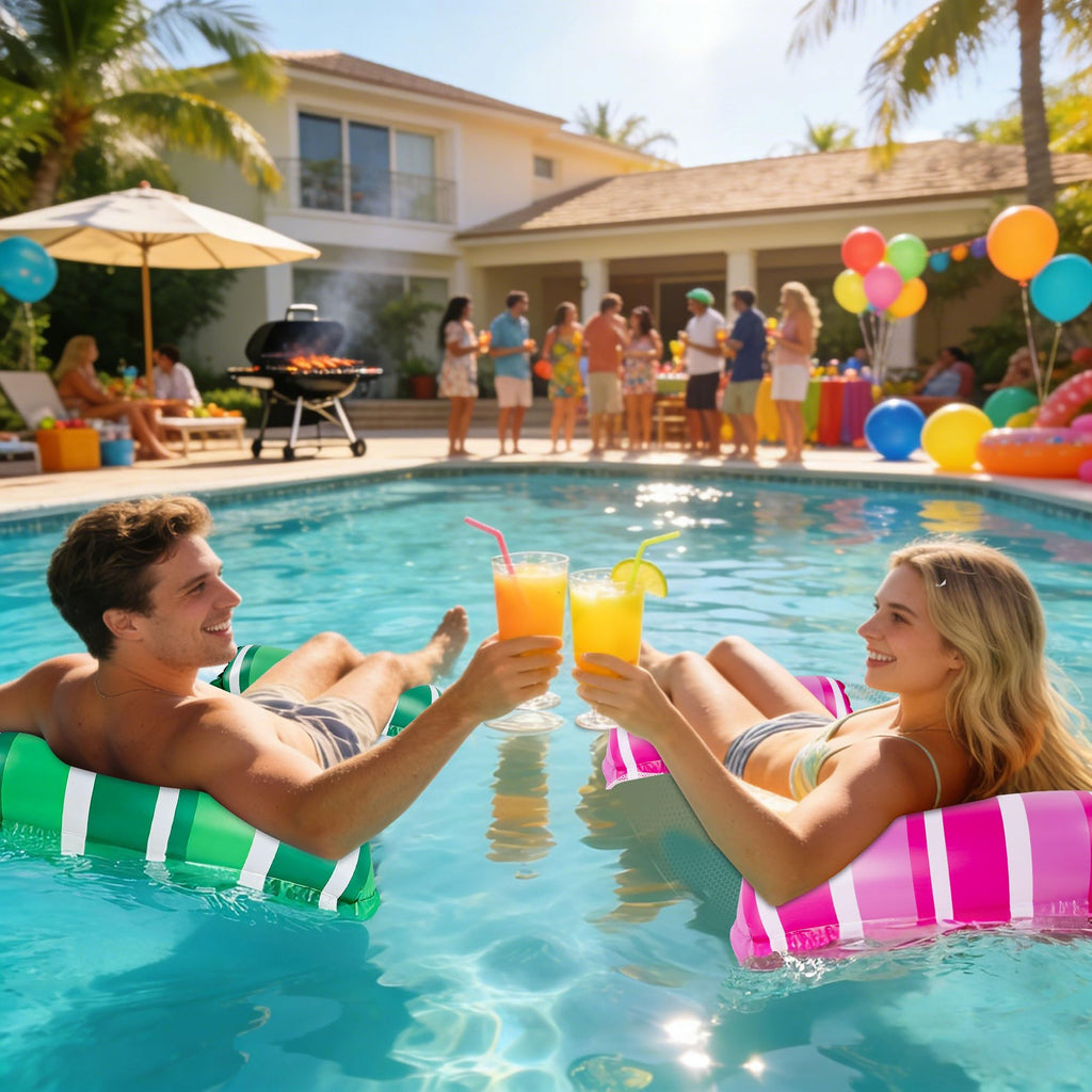 4 Pack Inflatable Pool Float Hammocks Z8929