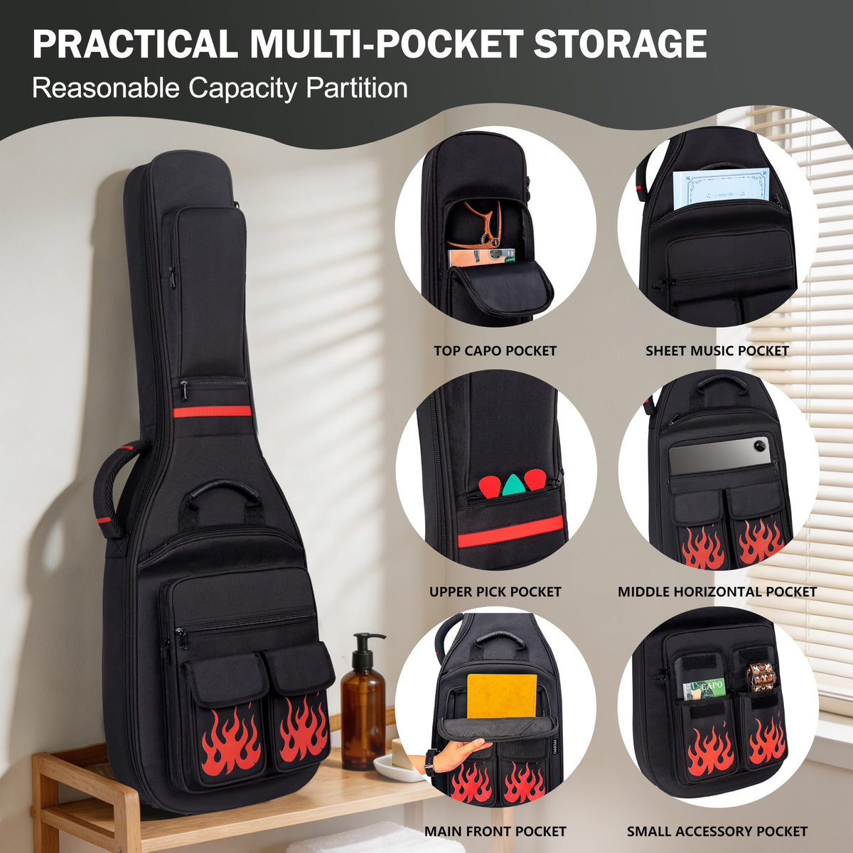 40 Inch Waterproof Electric Guitar Bag W993362