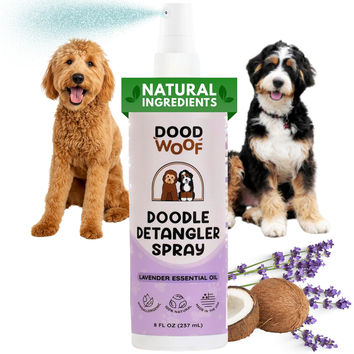 Dog Detangler Spray Leave-in Conditioner 8 oz C280447
