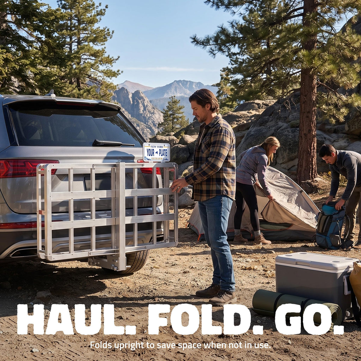 Aluminum Hitch Cargo Carrier & Cargo Bag Z72545